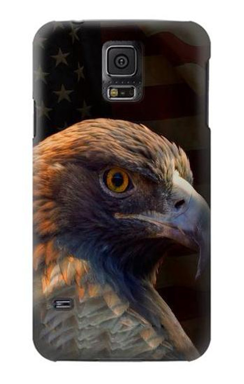 S3376 Eagle American Flag Case Cover Custodia per Samsung Galaxy S5