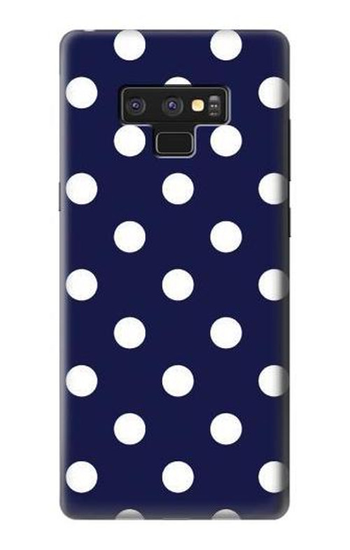 S3533 Blue Polka Dot Case Cover Custodia per Note 9 Samsung Galaxy Note9