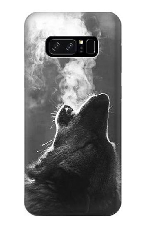 S3505 Wolf Howling Case Cover Custodia per Note 8 Samsung Galaxy Note8