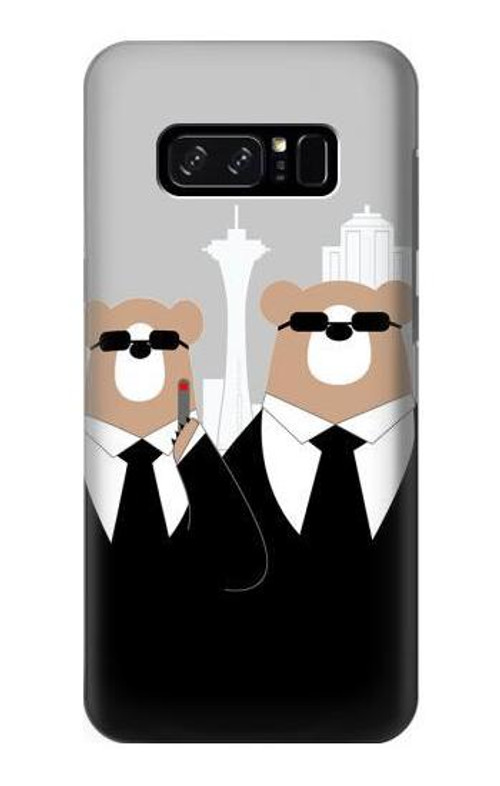 S3557 Bear in Black Suit Case Cover Custodia per Note 8 Samsung Galaxy Note8