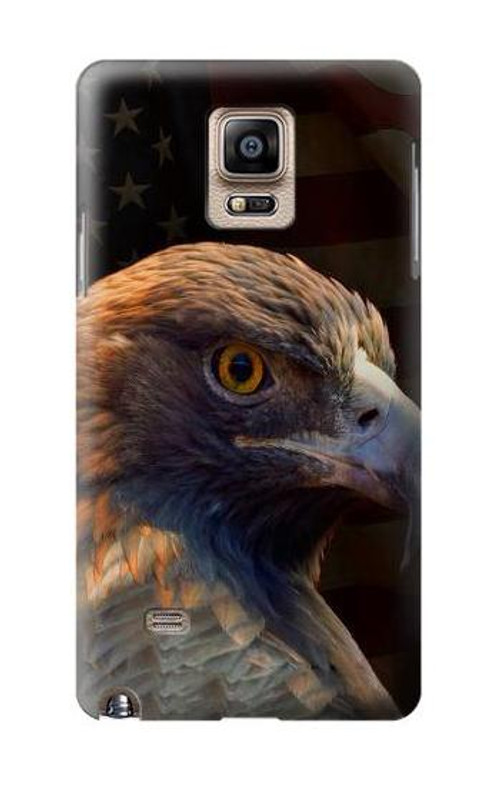 S3376 Eagle American Flag Case Cover Custodia per Samsung Galaxy Note 4