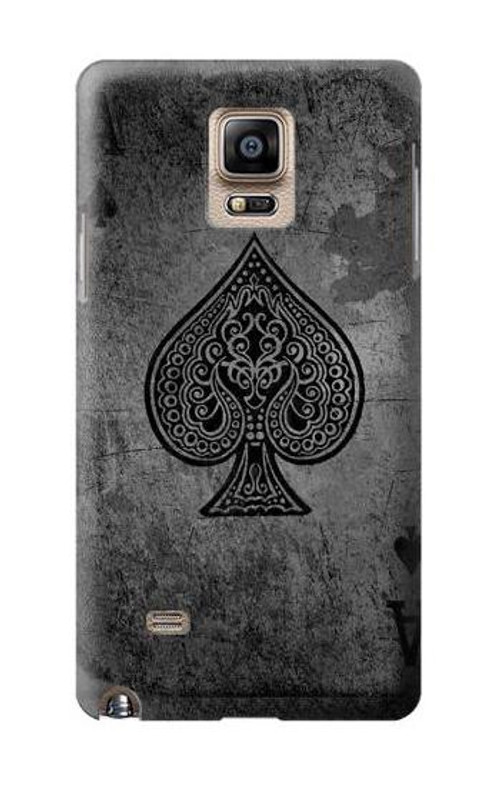 S3446 Black Ace Spade Case Cover Custodia per Samsung Galaxy Note 4