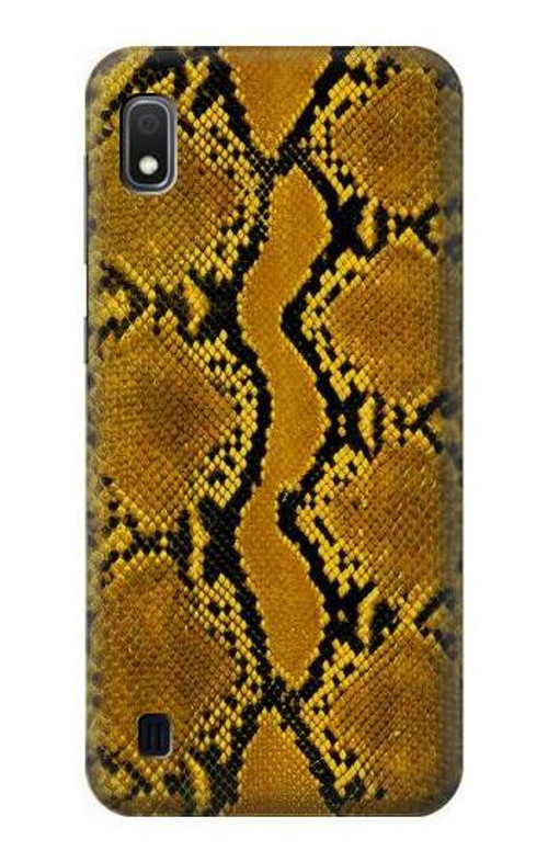 S3365 Yellow Python Skin Graphic Print Case Cover Custodia per Samsung Galaxy A10