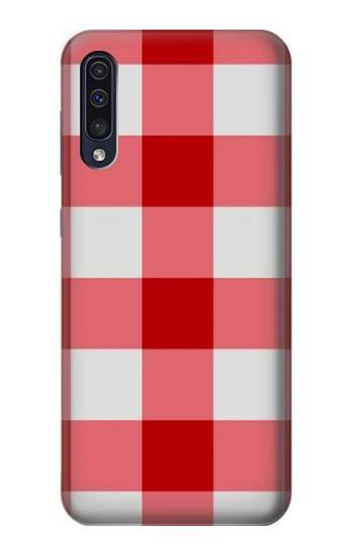 S3535 Red Gingham Case Cover Custodia per Samsung Galaxy A50