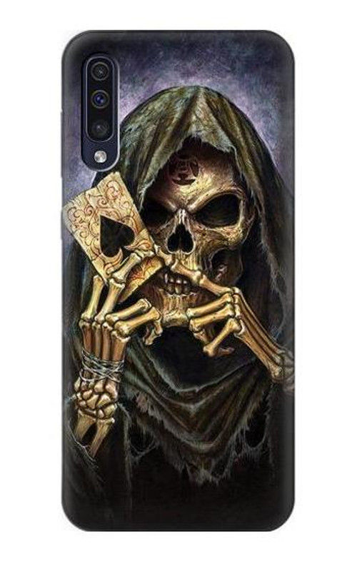 S3594 Grim Reaper Wins Poker Case Cover Custodia per Samsung Galaxy A50