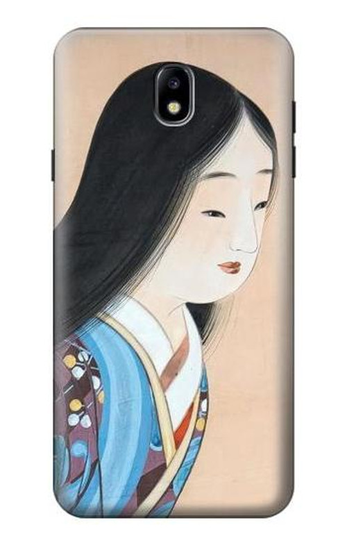 S3483 Japan Beauty Kimono Case Cover Custodia per Samsung Galaxy J7 (2018), J7 Aero, J7 Top, J7 Aura, J7 Crown, J7 Refine, J7 Eon, J7 V 2nd Gen, J7 Star