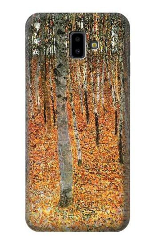 S3380 Gustav Klimt Birch Forest Case Cover Custodia per Samsung Galaxy J6+ (2018), J6 Plus (2018)