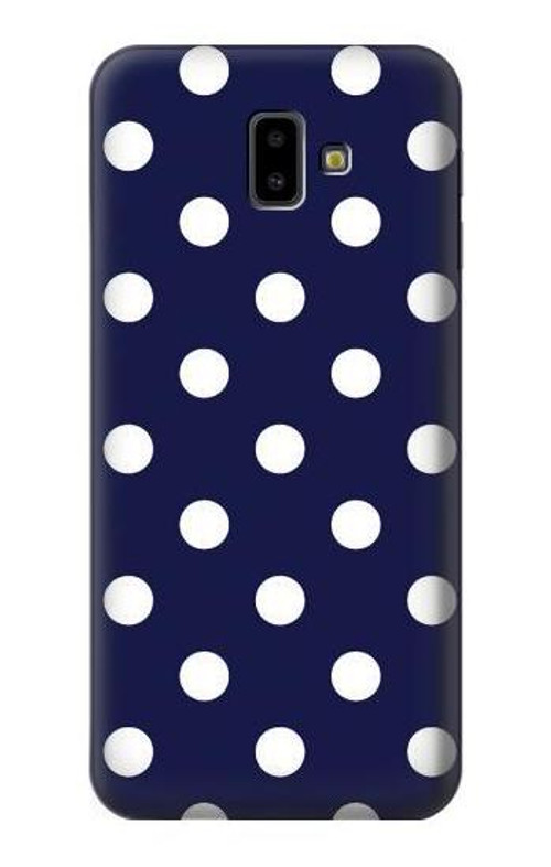 S3533 Blue Polka Dot Case Cover Custodia per Samsung Galaxy J6+ (2018), J6 Plus (2018)