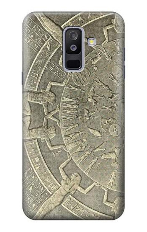 S3396 Dendera Zodiac Ancient Egypt Case Cover Custodia per Samsung Galaxy A6+ (2018), J8 Plus 2018, A6 Plus 2018