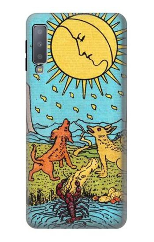 S3435 Tarot Card Moon Case Cover Custodia per Samsung Galaxy A7 (2018)