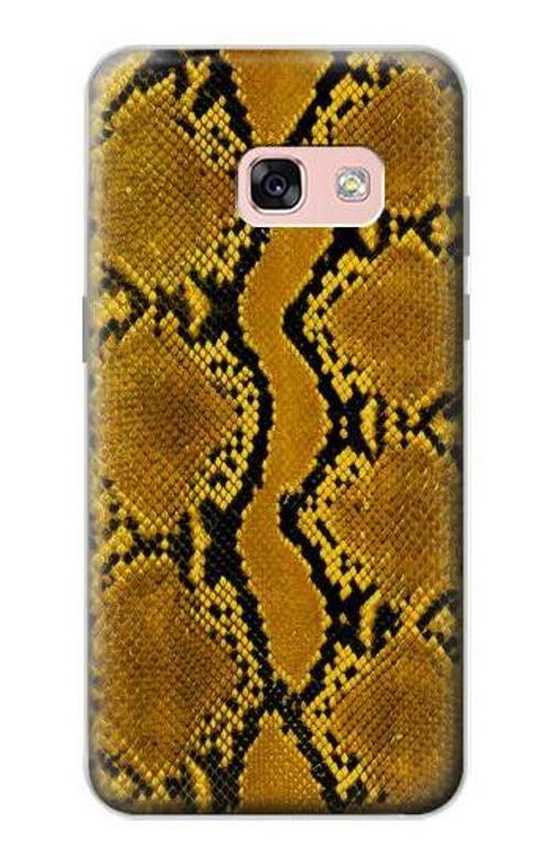 S3365 Yellow Python Skin Graphic Print Case Cover Custodia per Samsung Galaxy A3 (2017)