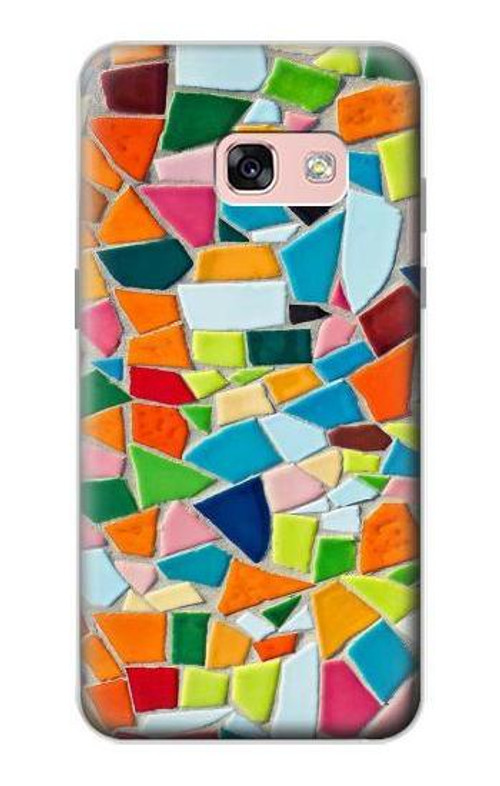S3391 Abstract Art Mosaic Tiles Graphic Case Cover Custodia per Samsung Galaxy A3 (2017)