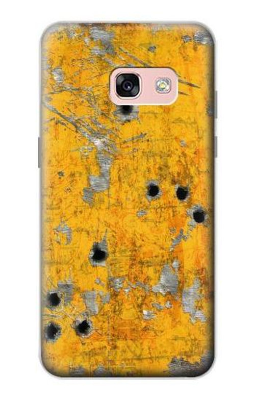 S3528 Bullet Rusting Yellow Metal Case Cover Custodia per Samsung Galaxy A3 (2017)