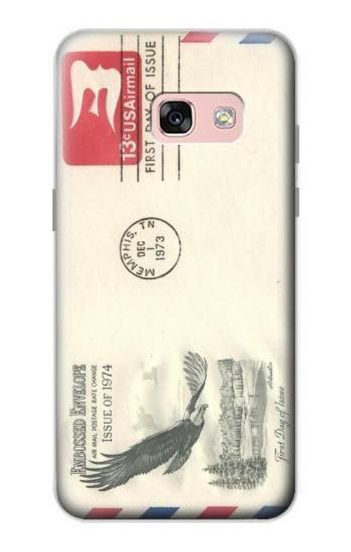 S3551 Vintage Airmail Envelope Art Case Cover Custodia per Samsung Galaxy A3 (2017)