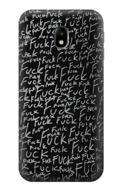 S3478 Funny Words Blackboard Case Cover Custodia per Samsung Galaxy J3 (2017) EU Version