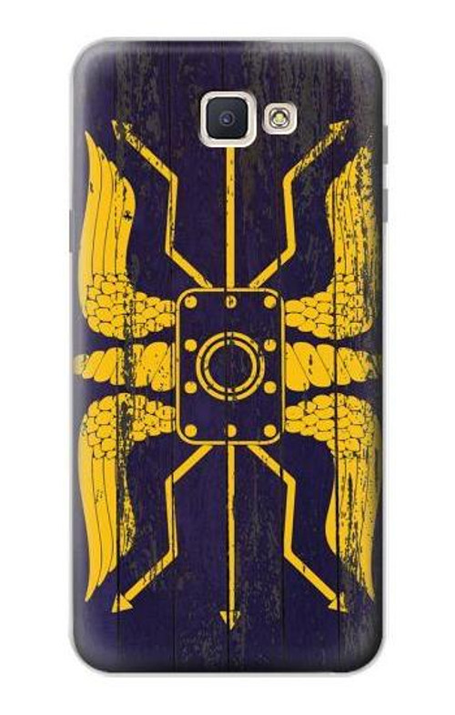 S3546 Roman Shield Blue Case Cover Custodia per Samsung Galaxy J7 Prime (SM-G610F)