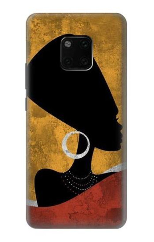 S3453 African Queen Nefertiti Silhouette Case Cover Custodia per Huawei Mate 20 Pro