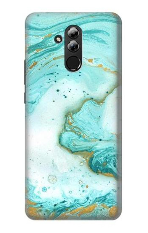 S3399 Green Marble Graphic Print Case Cover Custodia per Huawei Mate 20 lite