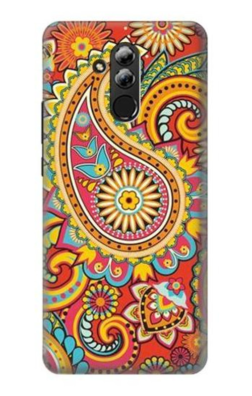 S3402 Floral Paisley Pattern Seamless Case Cover Custodia per Huawei Mate 20 lite