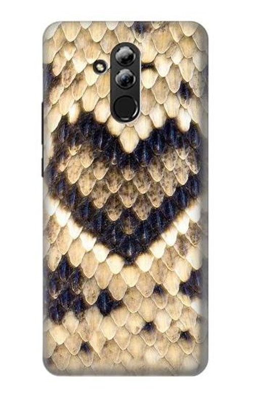 S3417 Diamond Rattle Snake Graphic Print Case Cover Custodia per Huawei Mate 20 lite