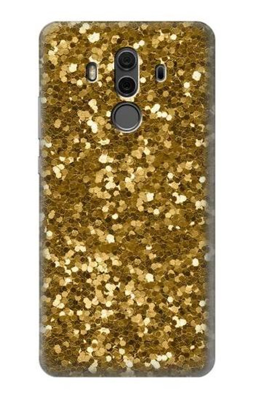 S3388 Gold Glitter Graphic Print Case Cover Custodia per Huawei Mate 10 Pro, Porsche Design