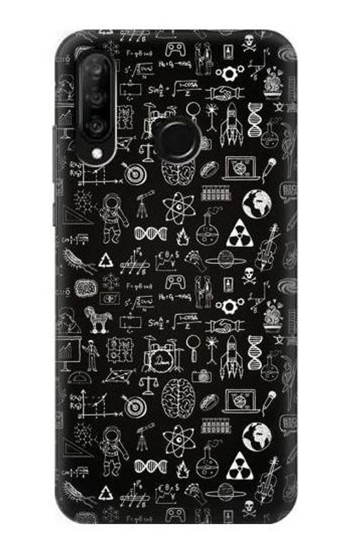 S3426 Blackboard Science Case Cover Custodia per Huawei P30 lite