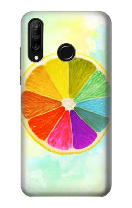 S3493 Colorful Lemon Case Cover Custodia per Huawei P30 lite