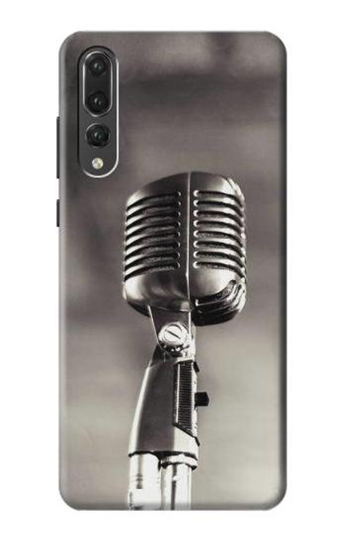 S3495 Vintage Microphone Case Cover Custodia per Huawei P20 Pro