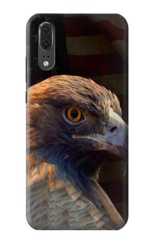S3376 Eagle American Flag Case Cover Custodia per Huawei P20