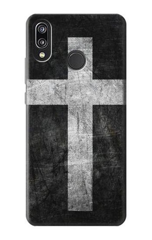 S3491 Christian Cross Case Cover Custodia per Huawei P20 Lite