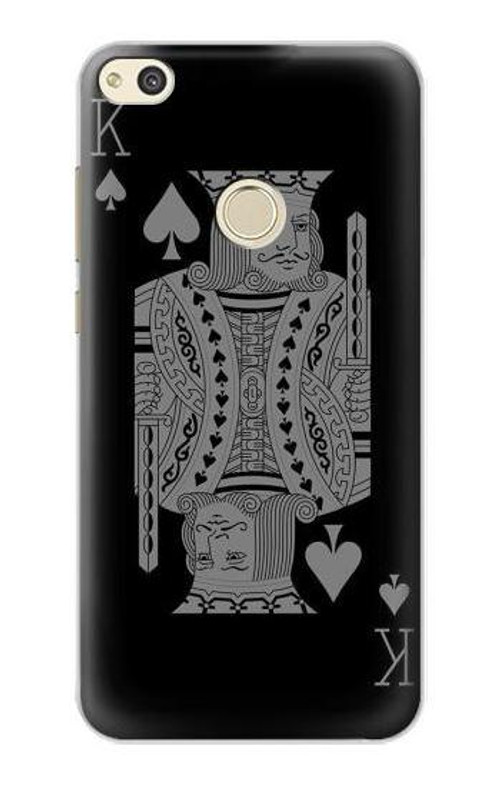 S3520 Black King Spade Case Cover Custodia per Huawei P8 Lite (2017)