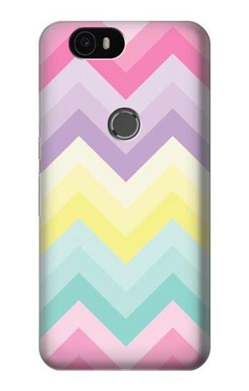 S3514 Rainbow Zigzag Case Cover Custodia per Huawei Nexus 6P