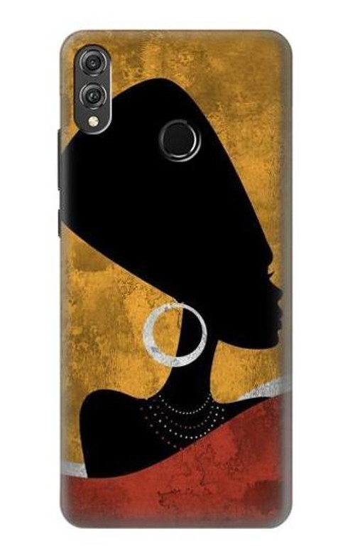 S3453 African Queen Nefertiti Silhouette Case Cover Custodia per Huawei Honor 8X