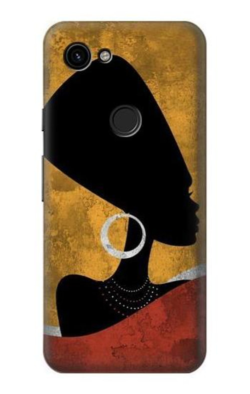S3453 African Queen Nefertiti Silhouette Case Cover Custodia per Google Pixel 3a