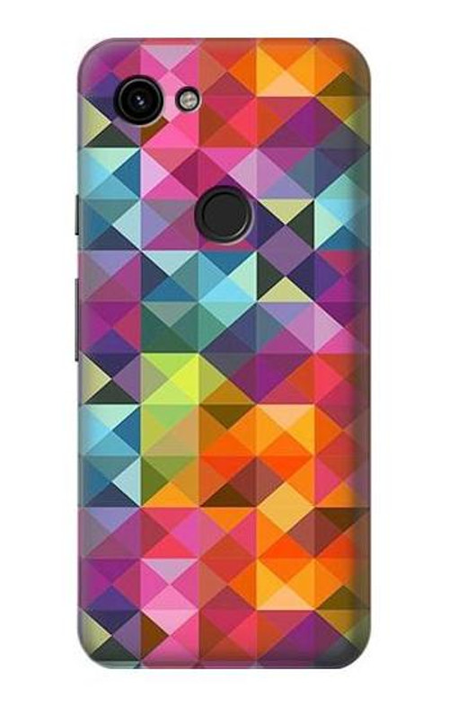 S3477 Abstract Diamond Pattern Case Cover Custodia per Google Pixel 3a
