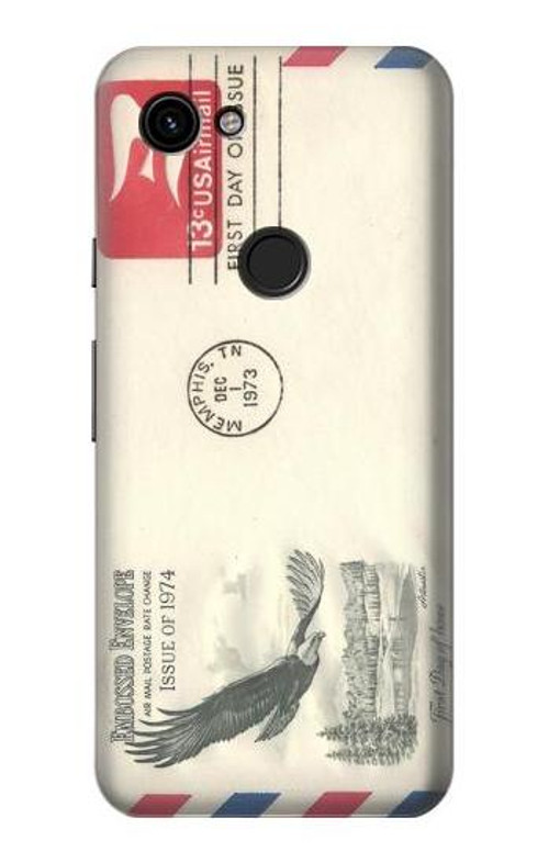 S3551 Vintage Airmail Envelope Art Case Cover Custodia per Google Pixel 3a