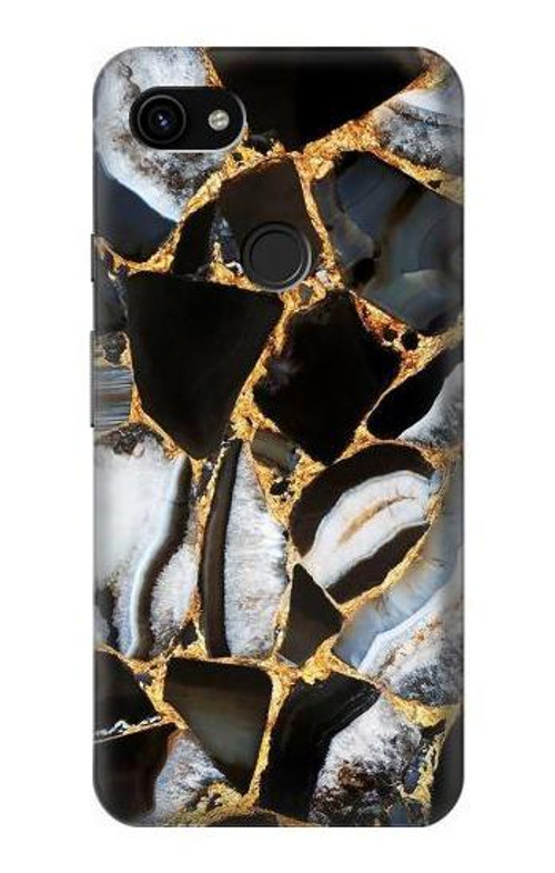 S3419 Gold Marble Graphic Print Case Cover Custodia per Google Pixel 3a XL