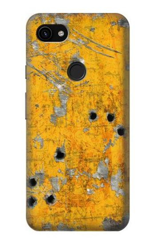 S3528 Bullet Rusting Yellow Metal Case Cover Custodia per Google Pixel 3a XL