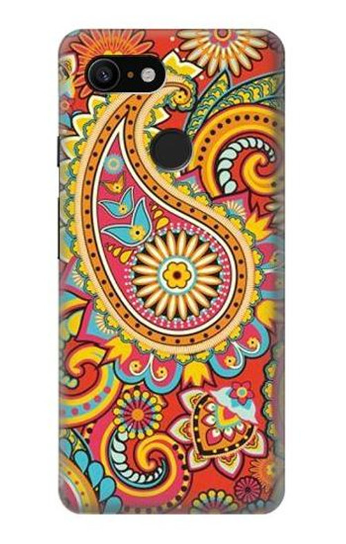 S3402 Floral Paisley Pattern Seamless Case Cover Custodia per Google Pixel 3