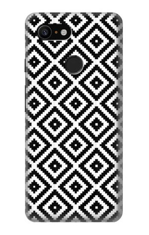 S3424 Ruta Pattern Case Cover Custodia per Google Pixel 3