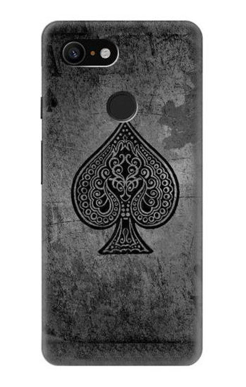 S3446 Black Ace Spade Case Cover Custodia per Google Pixel 3