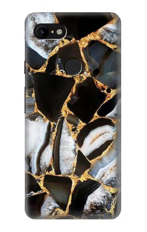 S3419 Gold Marble Graphic Print Case Cover Custodia per Google Pixel 3 XL