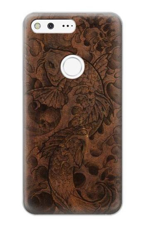 S3405 Fish Tattoo Leather Graphic Print Case Cover Custodia per Google Pixel XL