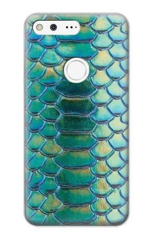 S3414 Green Snake Scale Graphic Print Case Cover Custodia per Google Pixel XL