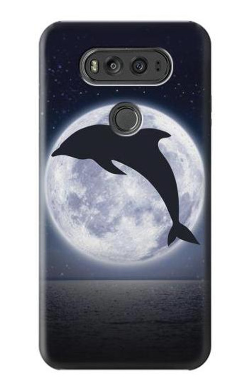 S3510 Dolphin Moon Night Case Cover Custodia per LG V20