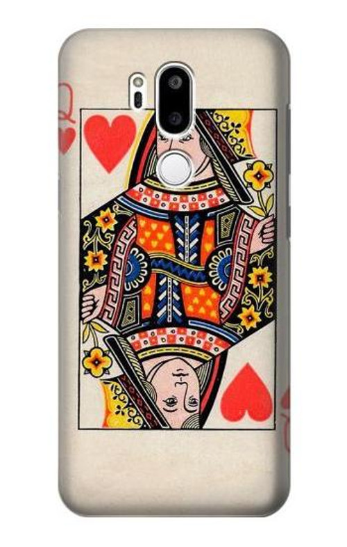 S3429 Queen Hearts Card Case Cover Custodia per LG G7 ThinQ