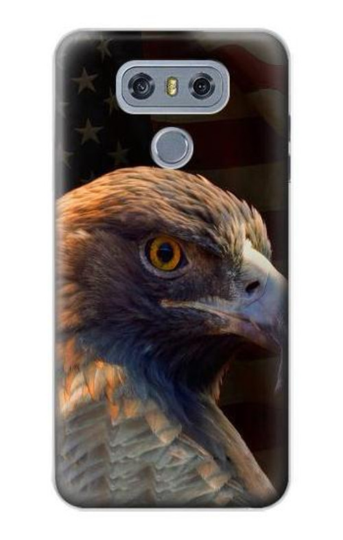 S3376 Eagle American Flag Case Cover Custodia per LG G6