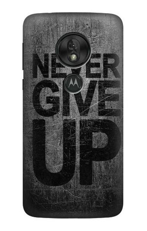 S3367 Never Give Up Case Cover Custodia per Motorola Moto G7 Play