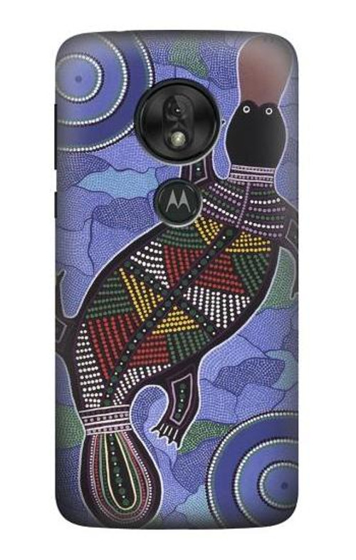 S3387 Platypus Australian Aboriginal Art Case Cover Custodia per Motorola Moto G7 Play