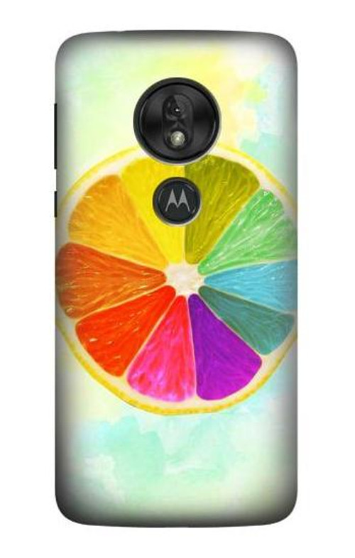 S3493 Colorful Lemon Case Cover Custodia per Motorola Moto G7 Play